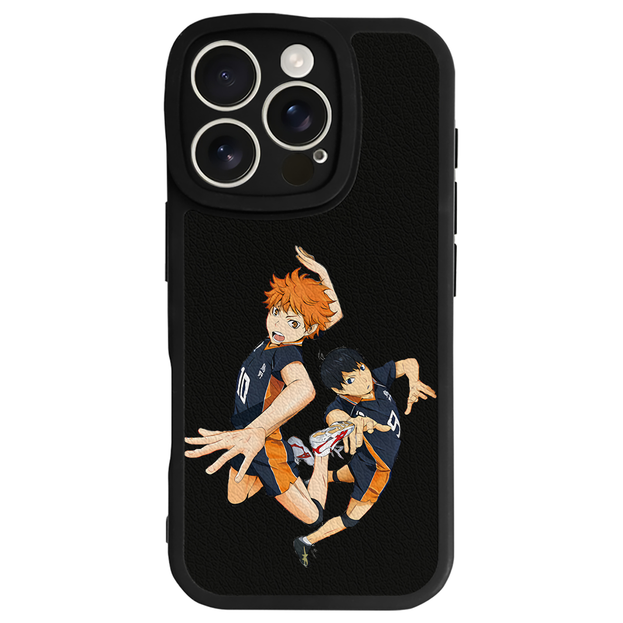 （画像用） ハイキュー!! Haikyu!! 【iPhone 16シリーズ対応】シリコンスマホケース（レザー調） 材質：シリコン